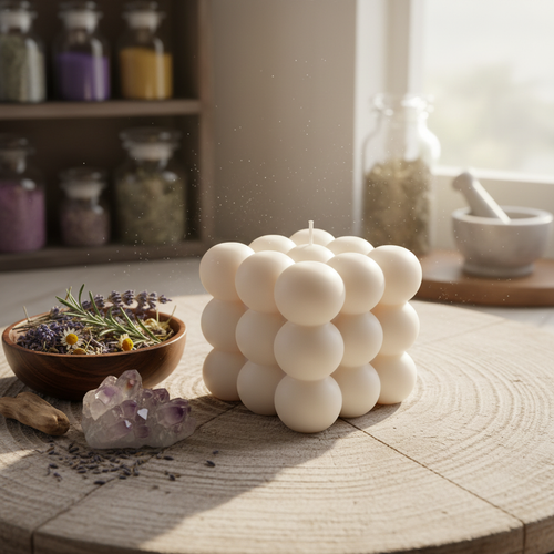 Big Bobble Candle in mystical setting