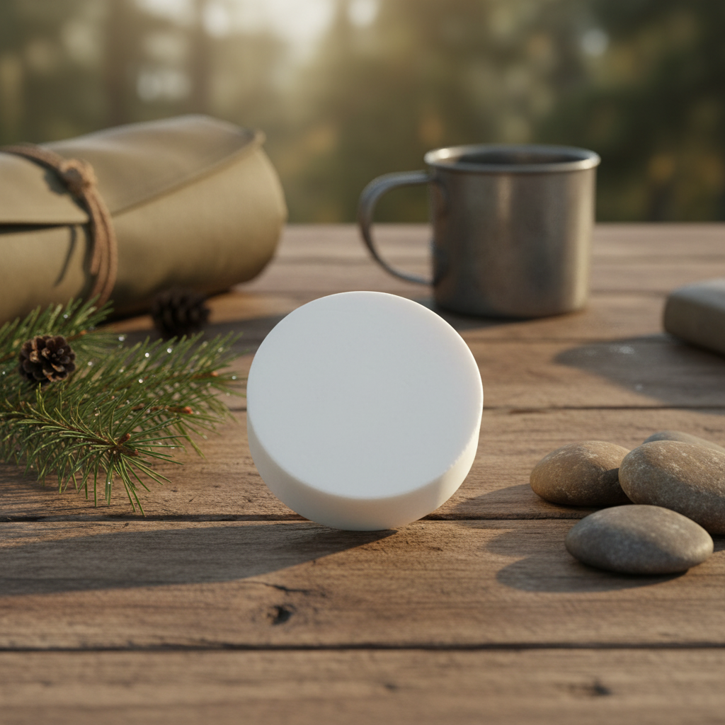 Camp Soap in outdoor setting