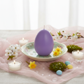 Easter Egg Candle in spring setting