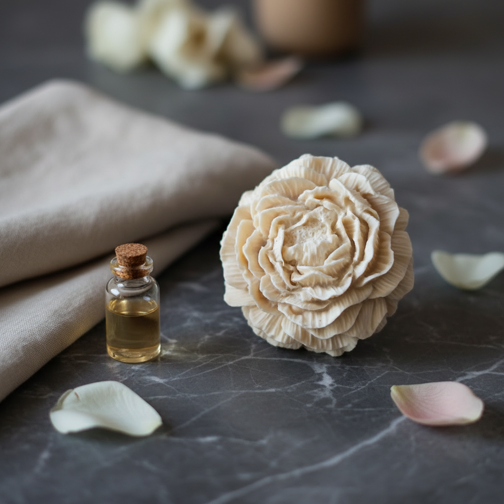 Peony Soap - Dark Marble