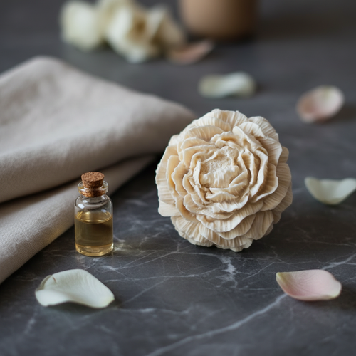 Peony Soap - Dark Marble