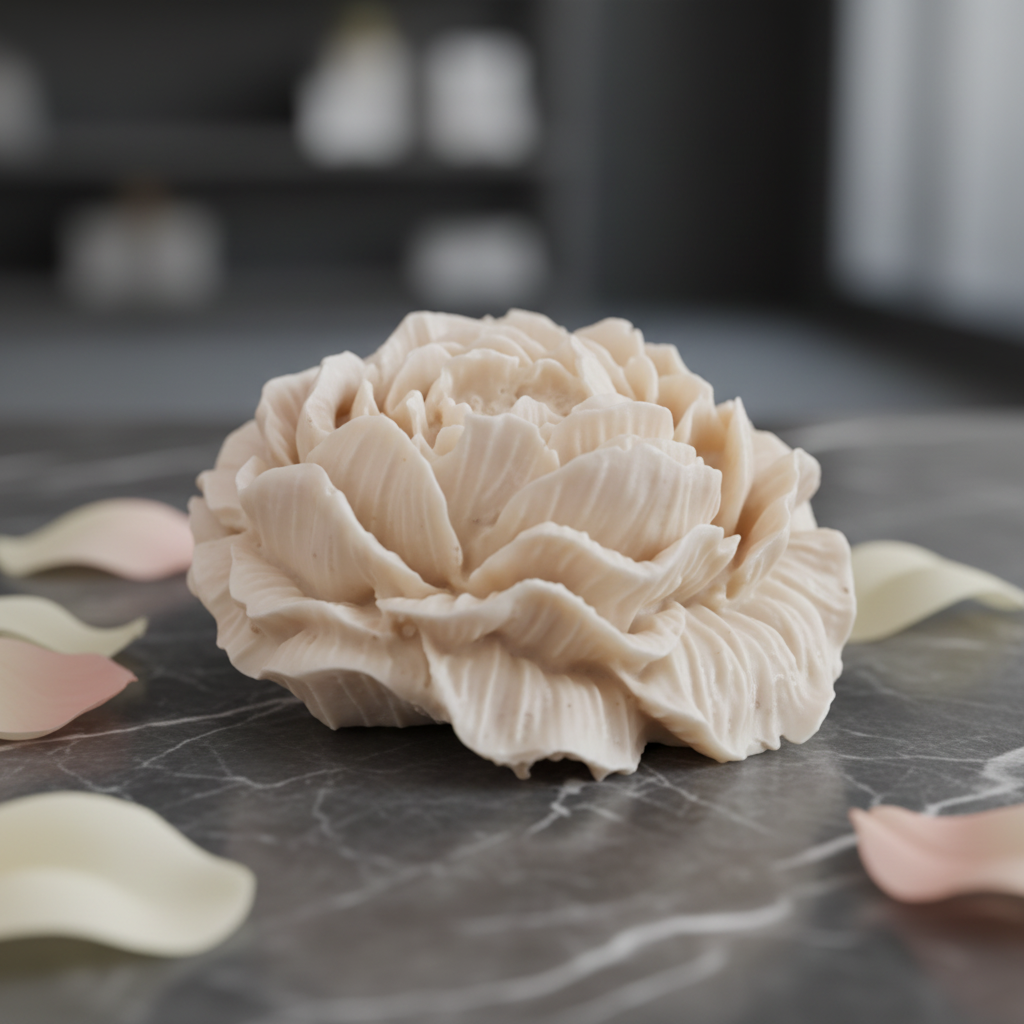 Peony Soap - Dark Marble
