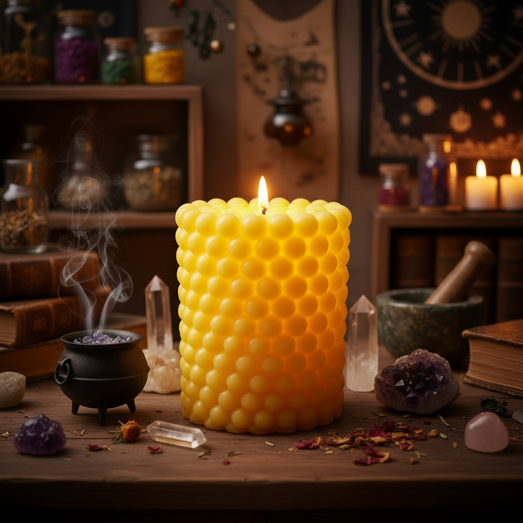 Tower Bobble Candle - Yellow Workshop Stage